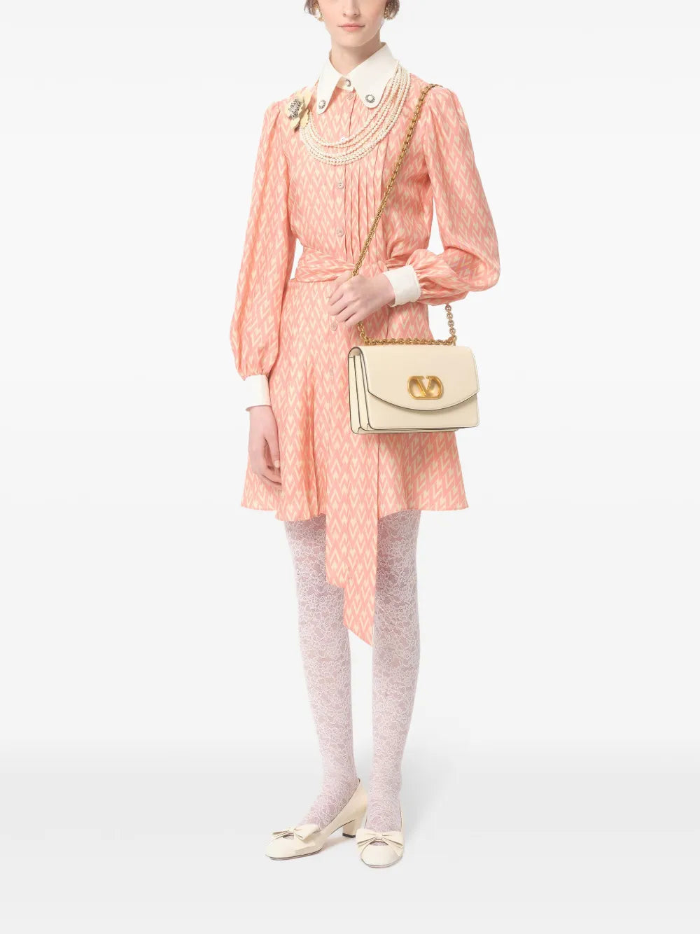 Toute La V Silk Dress
