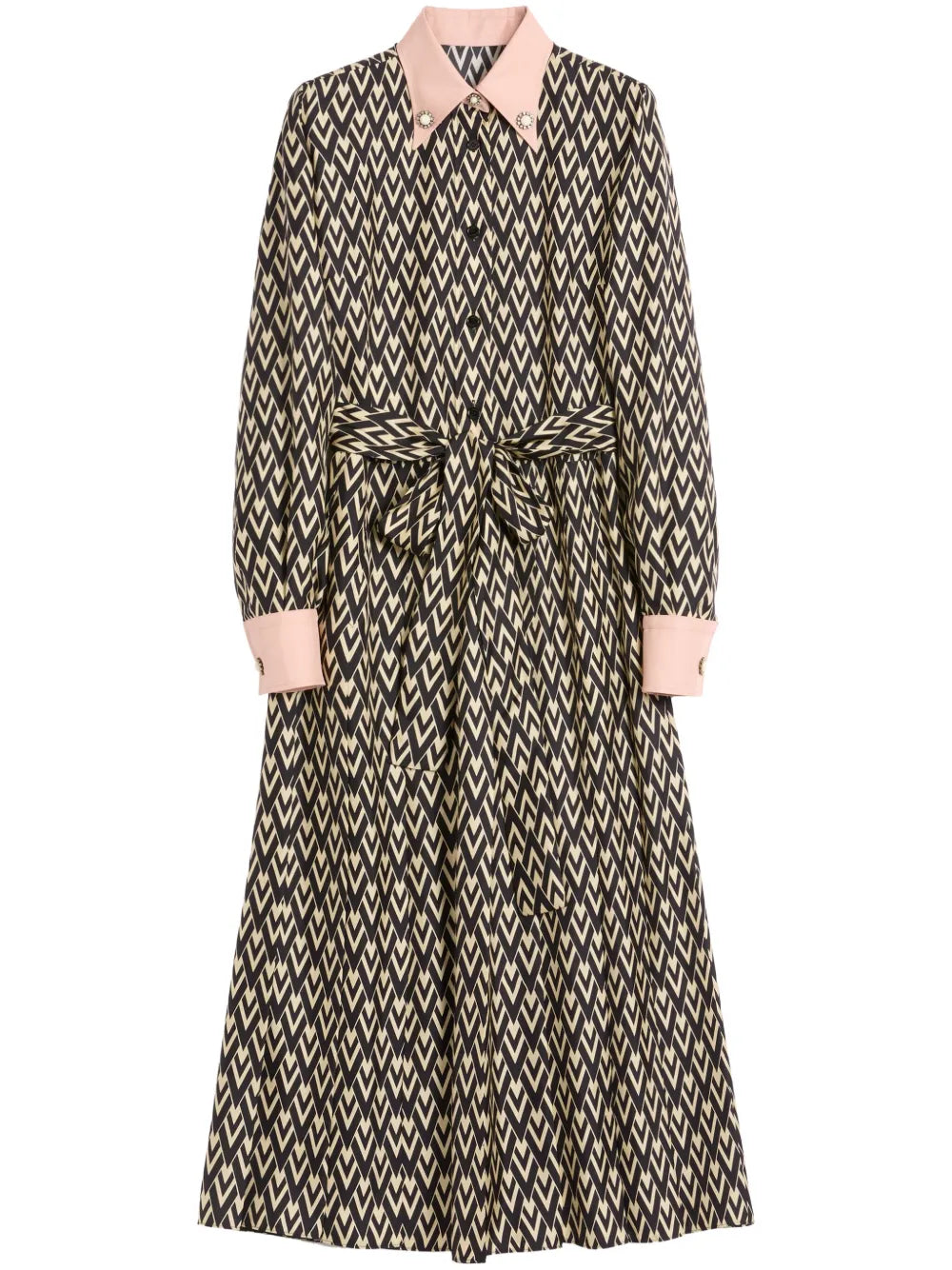 Toute La V Tweed Midi Dress