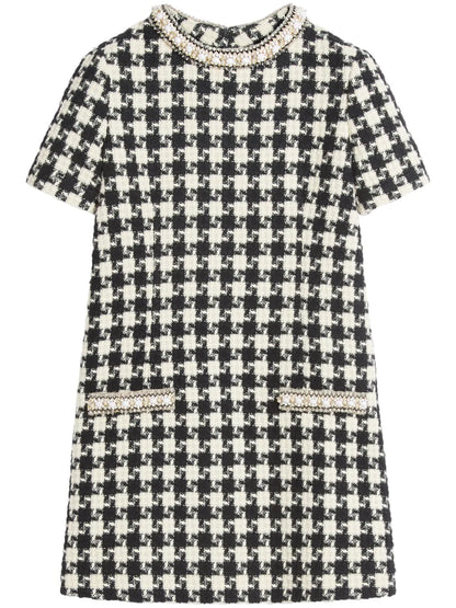 Damier Light Tweed Mini Dress