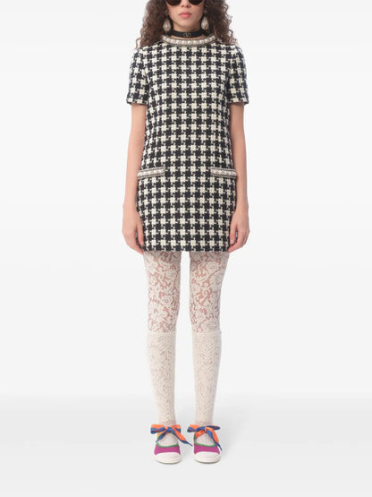 Damier Light Tweed Mini Dress