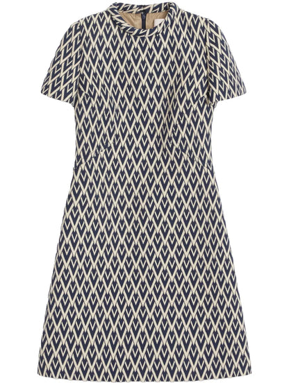 Toute La V Jacquard Mini Dress