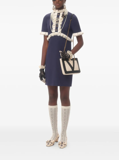 Crepe Couture Mini Dress