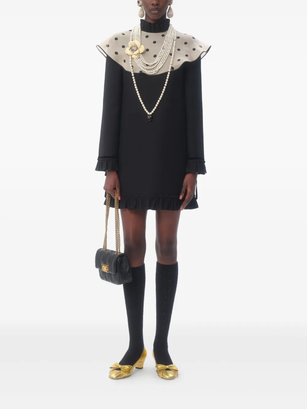 Crepe Couture Mini Dress