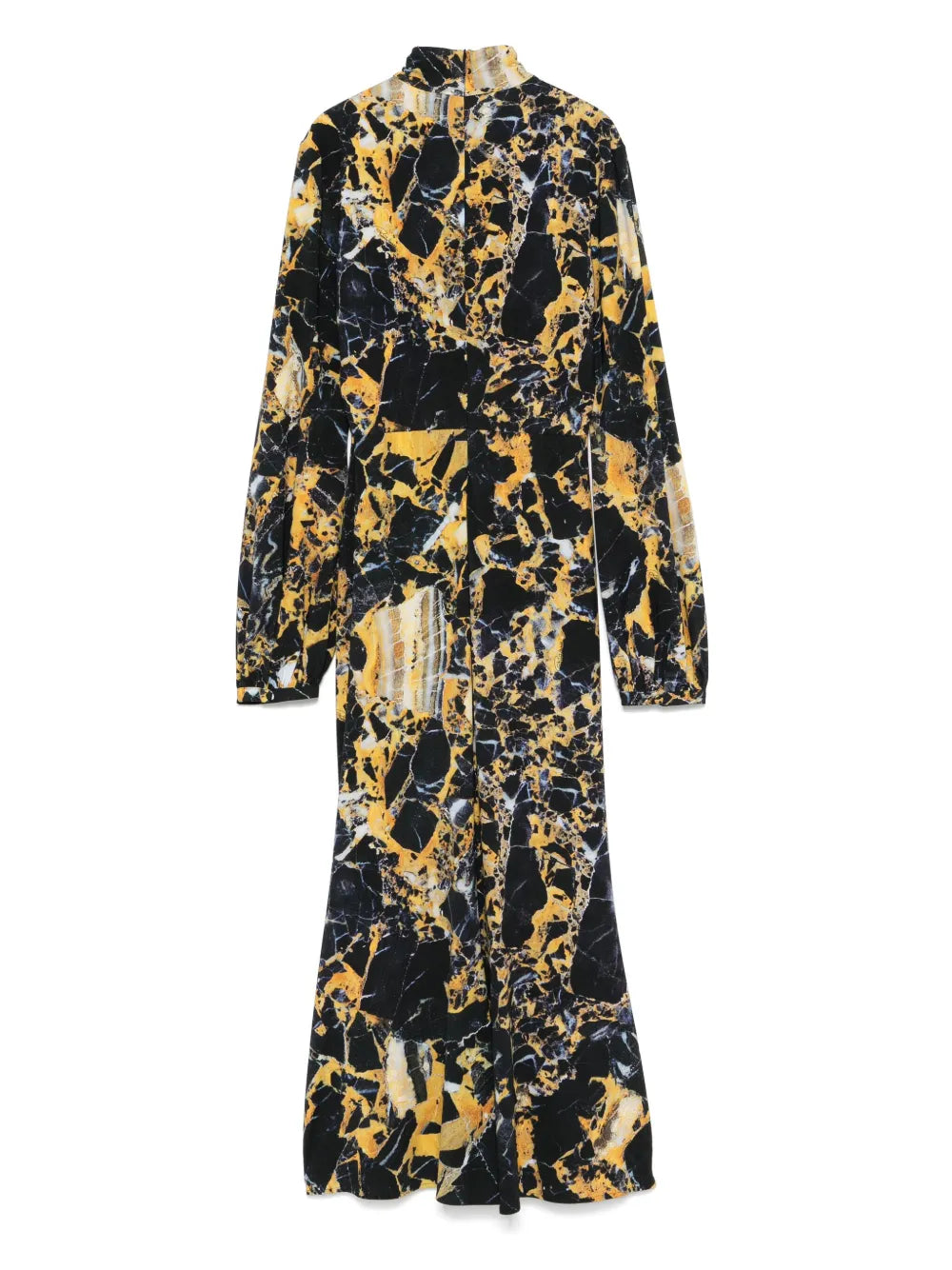 Marble-Print Midi Dress