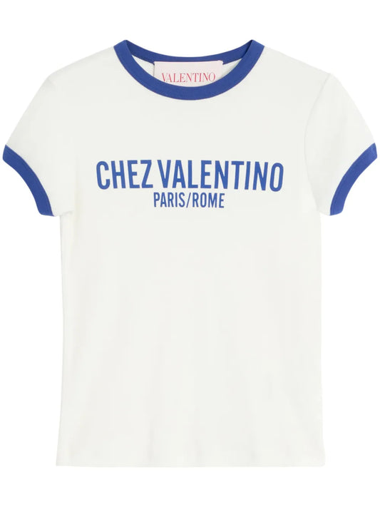 Chez Valentino-Print T-Shirt