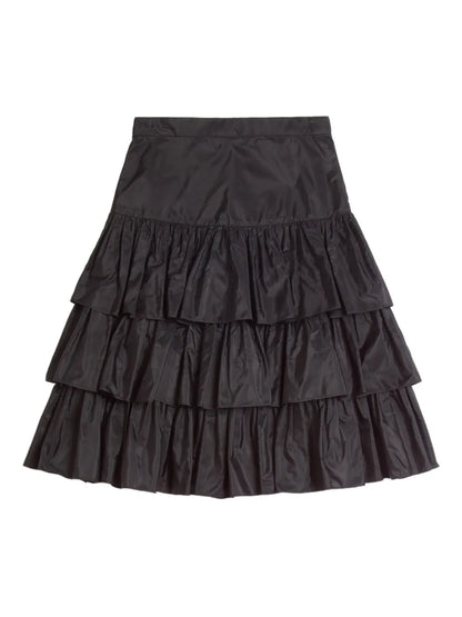 Ruffled Taffeta Skirt