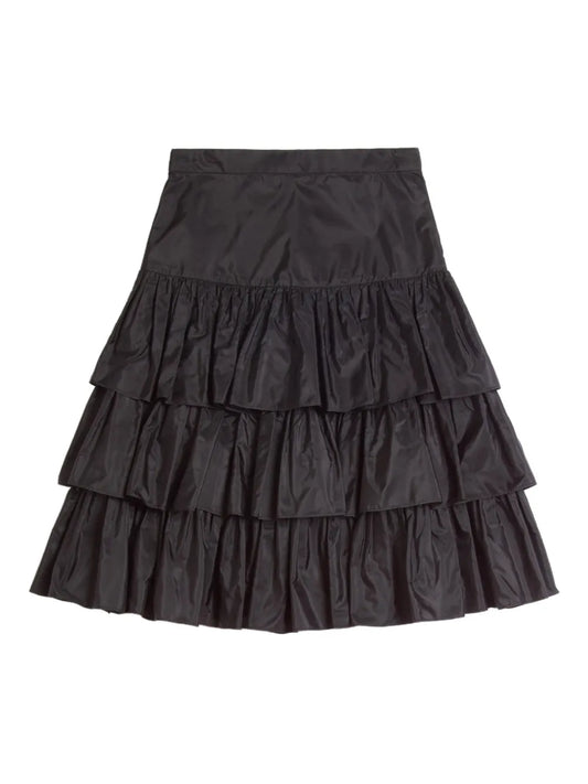 Ruffled Taffeta Skirt
