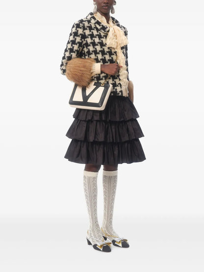 Ruffled Taffeta Skirt