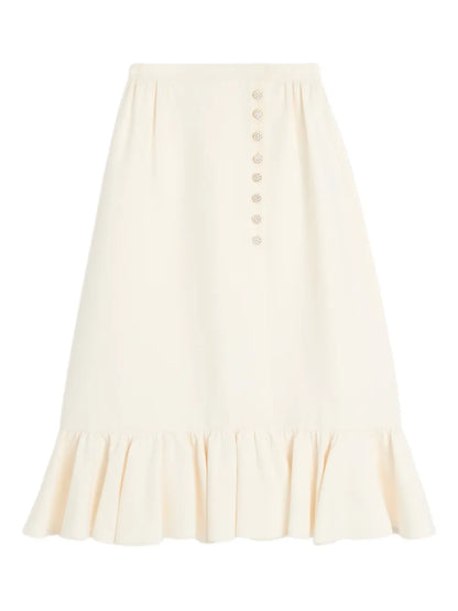 Crepe Couture Midi Skirt