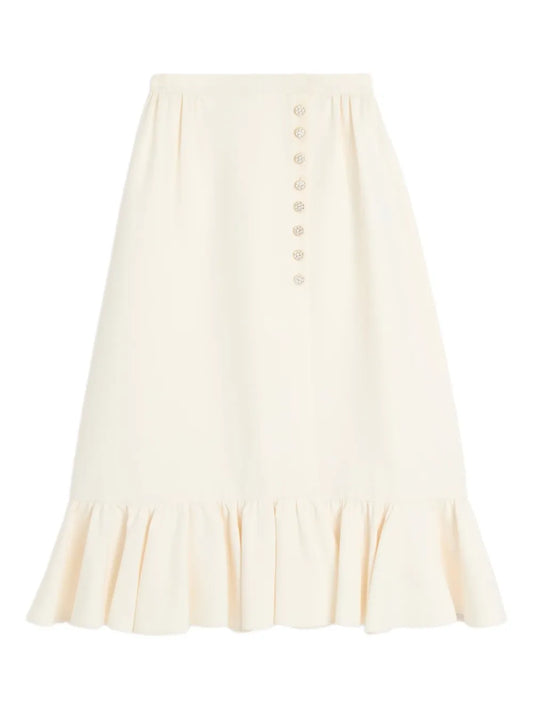 Crepe Couture Midi Skirt
