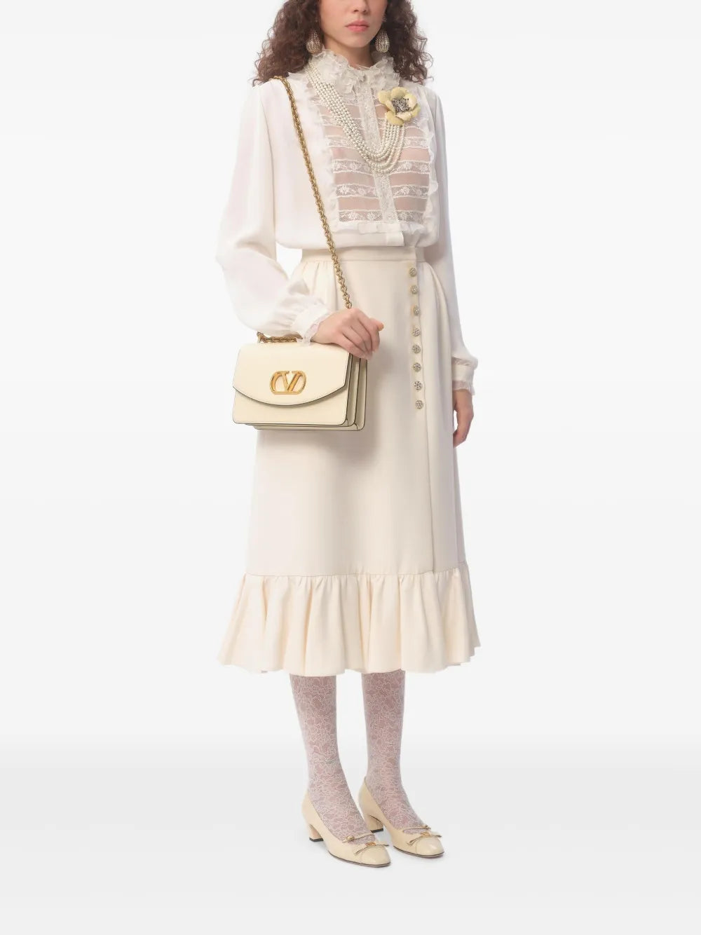 Crepe Couture Midi Skirt