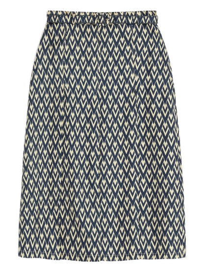 Toute La V Midi Skirt