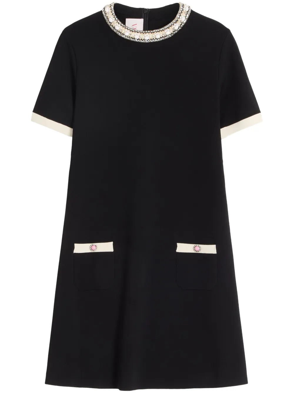 Embroidered Mini Dress