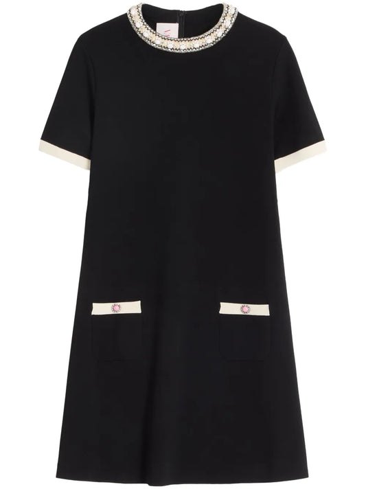 Embroidered Mini Dress
