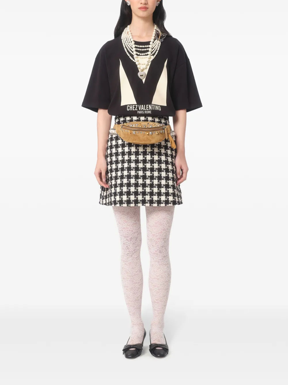 Chez Valentino-Print T-Shirt