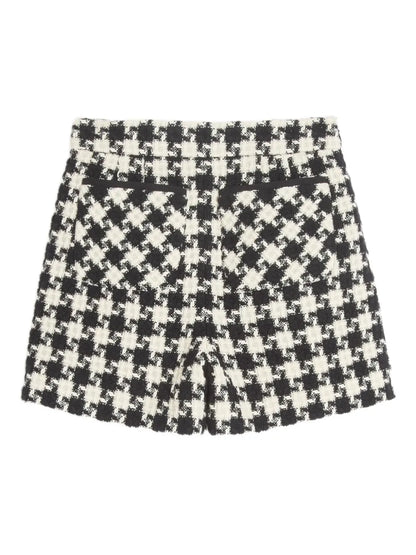 Damier Light Tweed Shorts