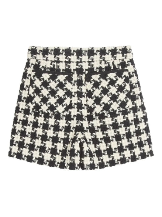 Damier Light Tweed Shorts