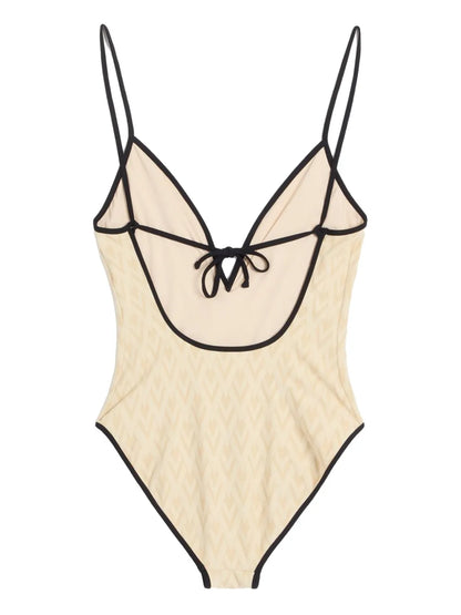 Toute La V Jacquard Swimsuit