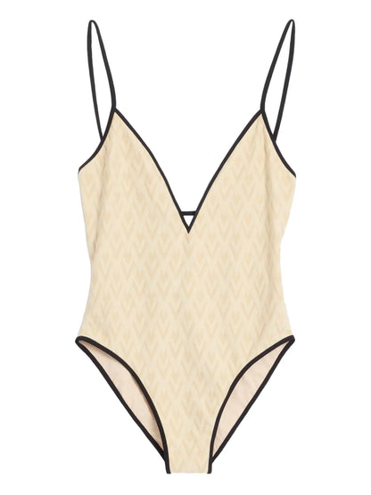 Toute La V Jacquard Swimsuit