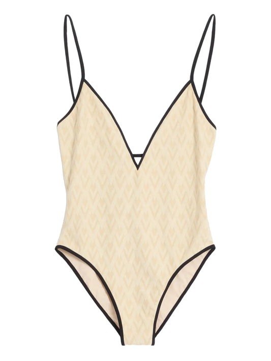 Toute La V Jacquard Swimsuit