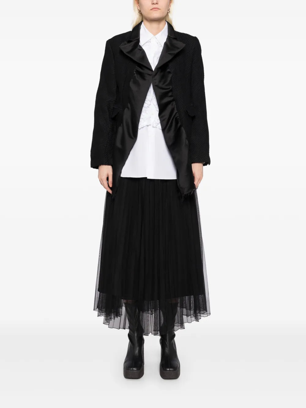 Fringed-Edge Blazer