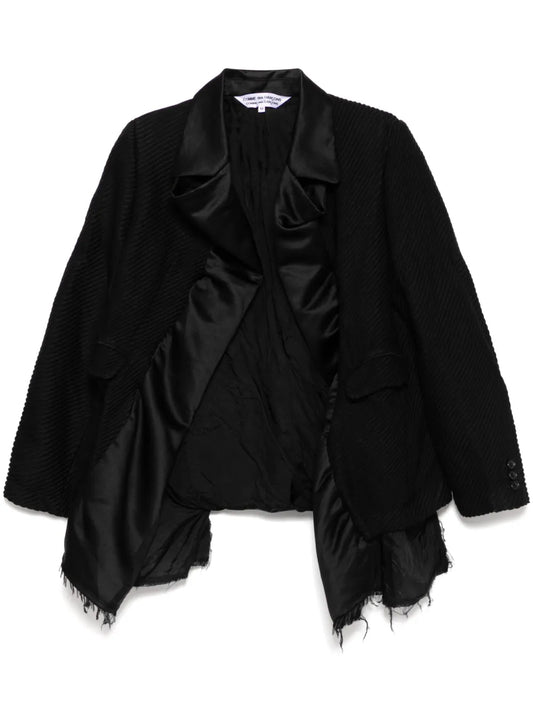 Fringed-Edge Blazer