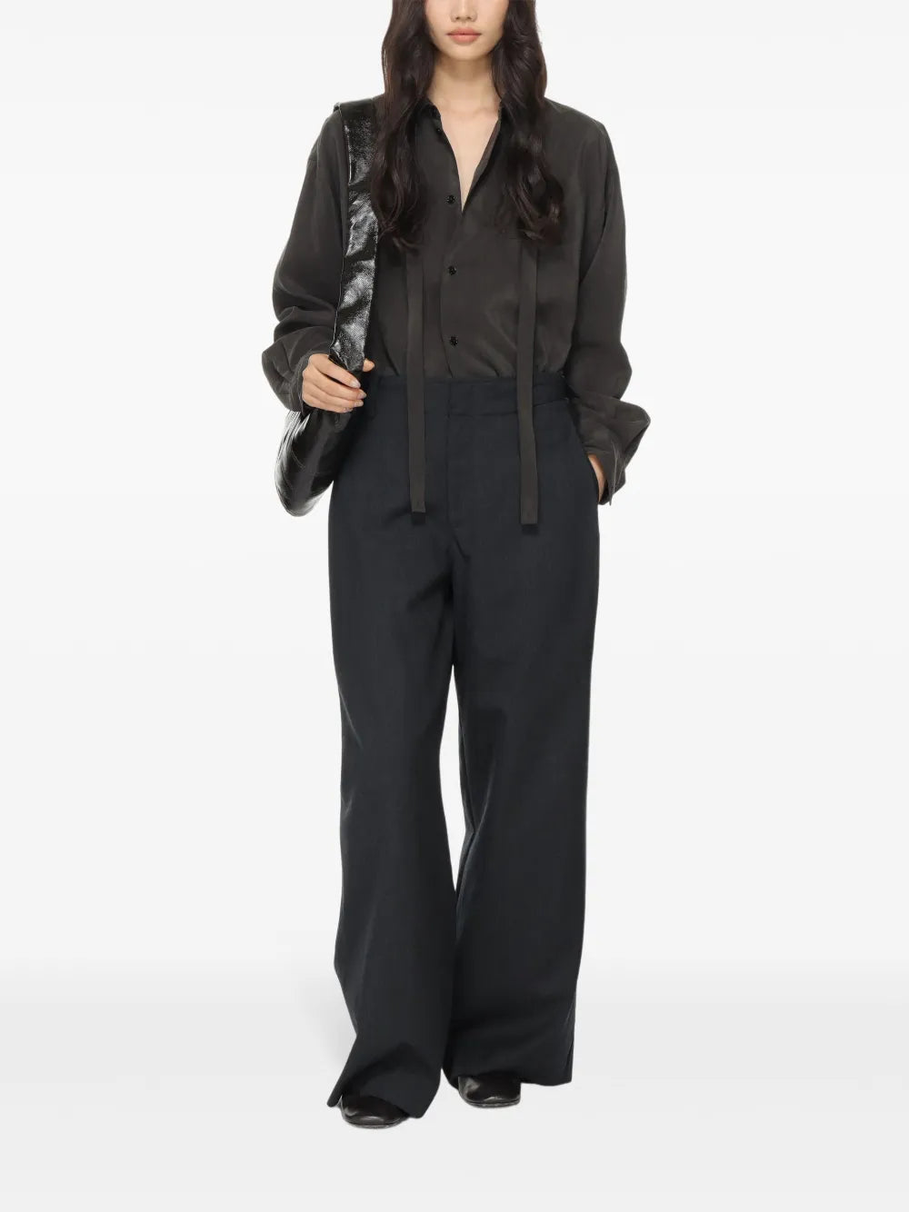 Tie-Detail Shirt