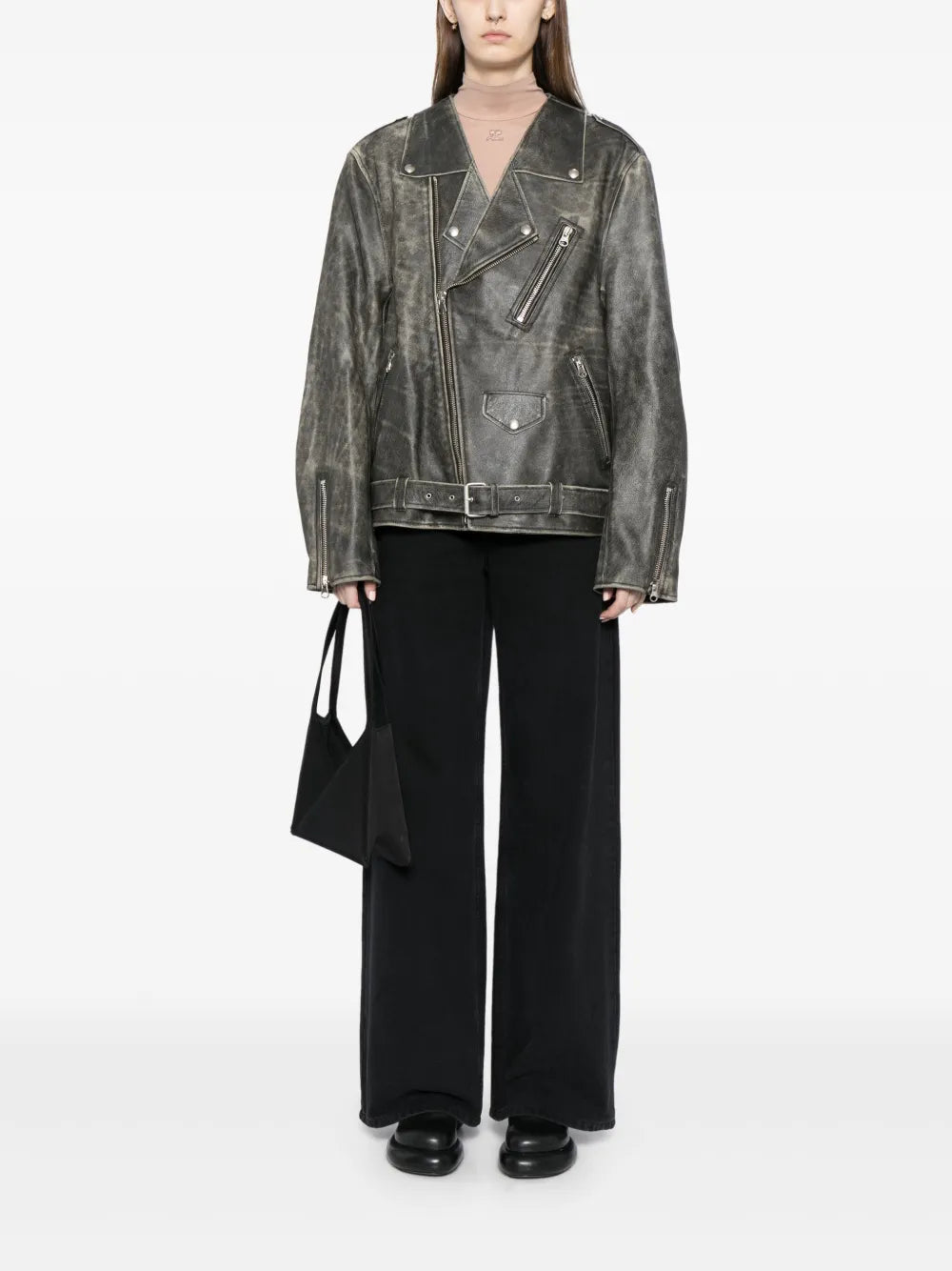 Leather "Brown" Biker Jacket