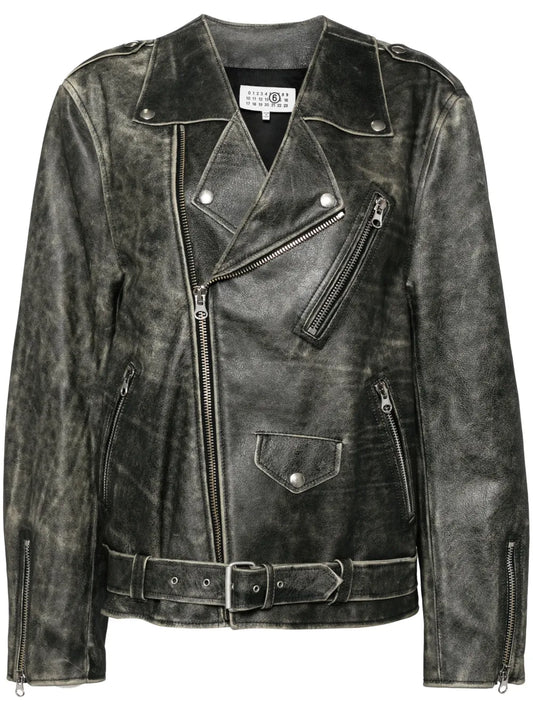 Leather "Brown" Biker Jacket