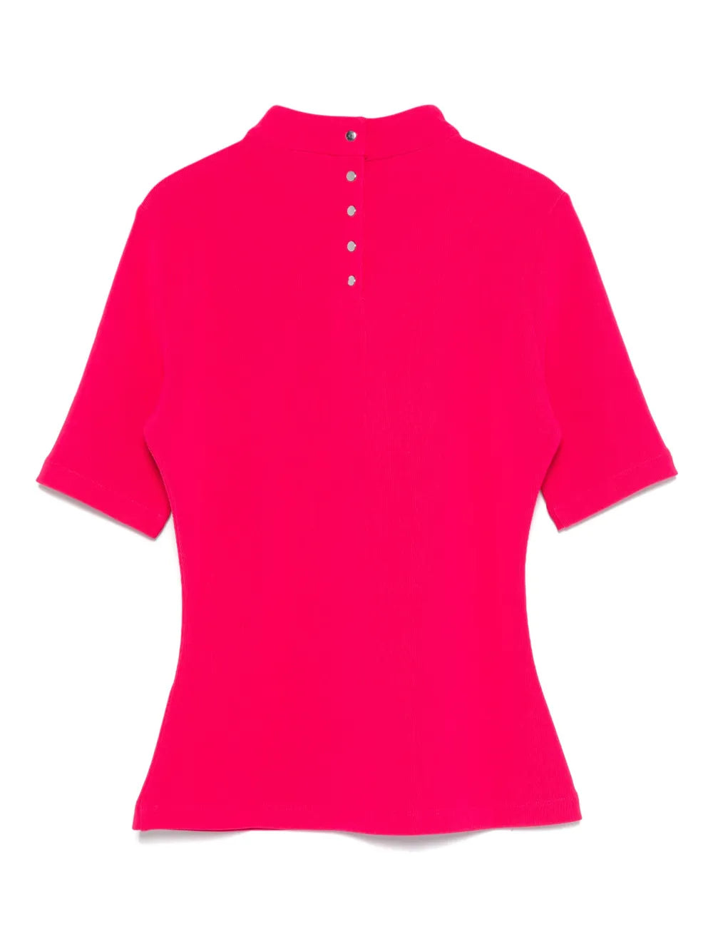Mock-Neck Ribbed Top