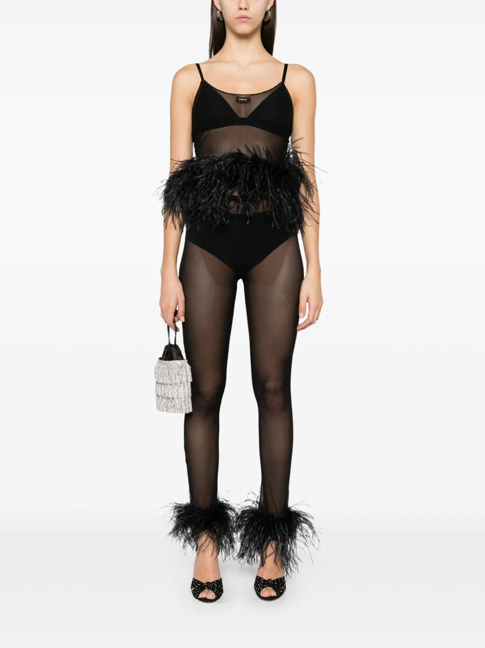 Mesh Plumage Top