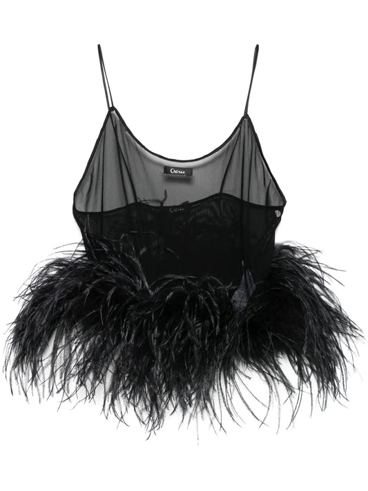 Mesh Plumage Top