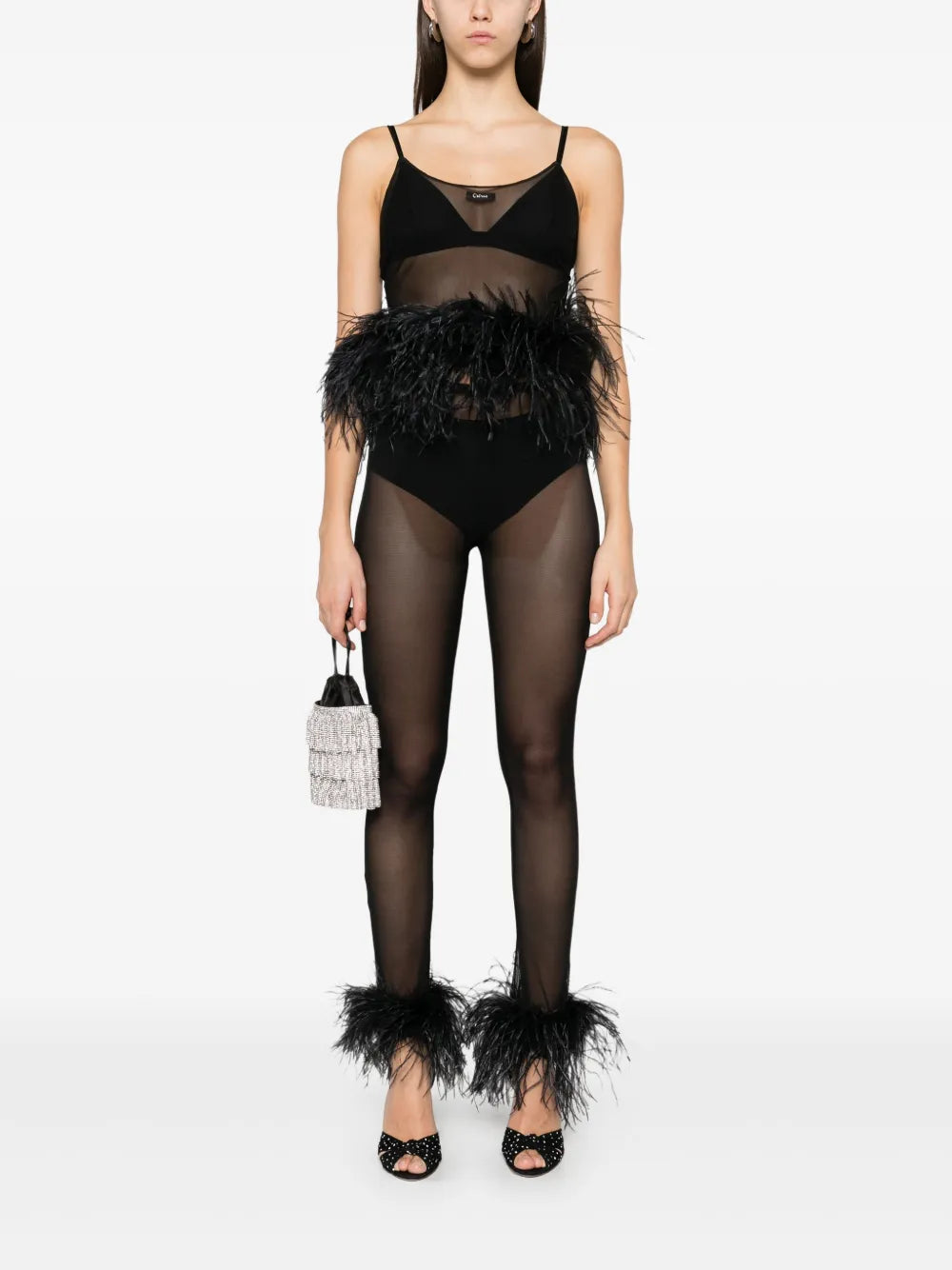 Mesh Plumage Leggings