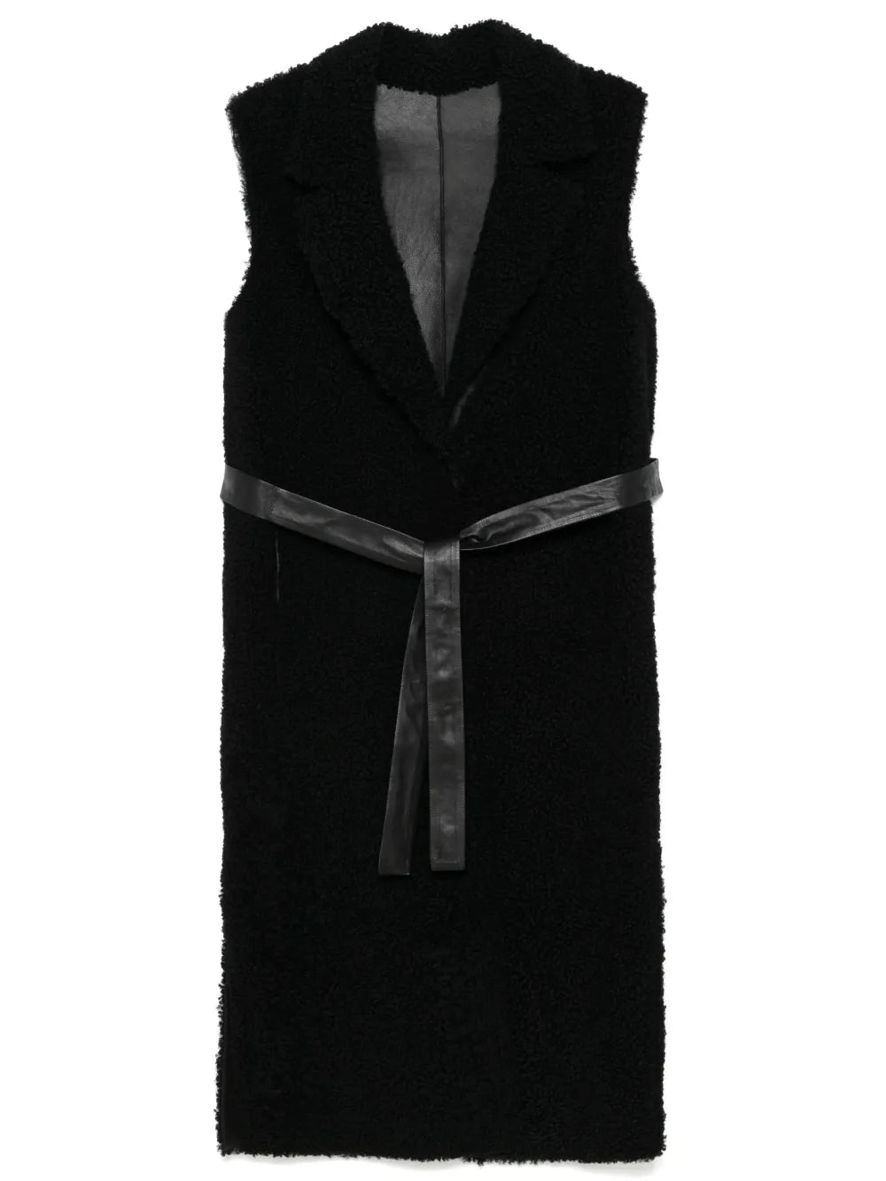 Shearling Sleeveless Coat