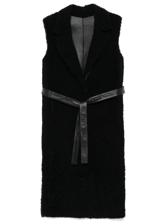 Shearling Sleeveless Coat