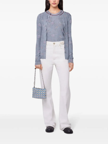 Floral-Print Cardigan