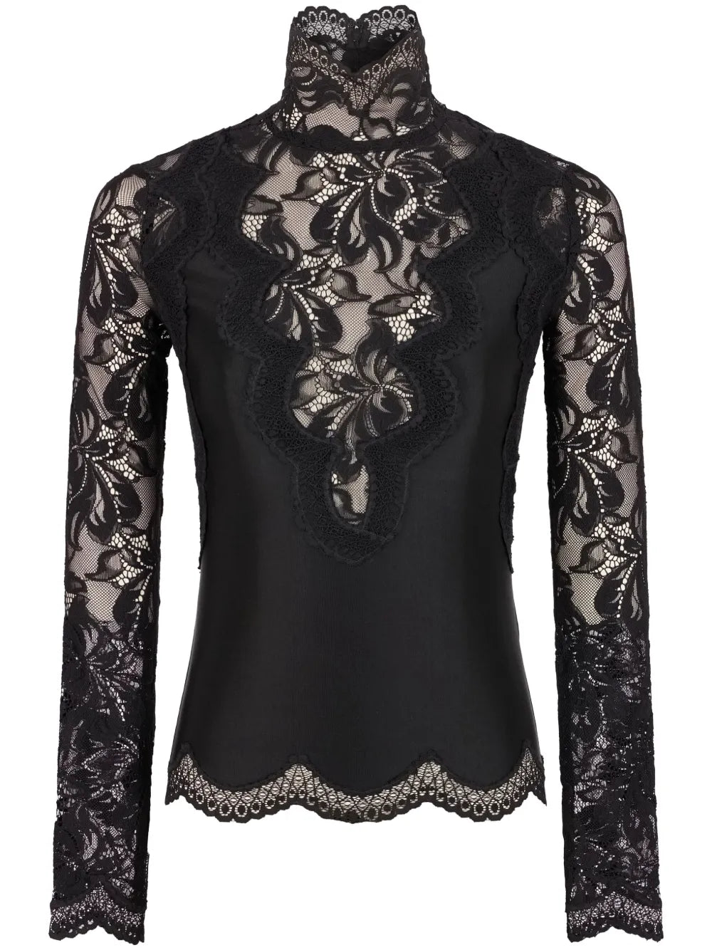 Long-Sleeve Lace Top