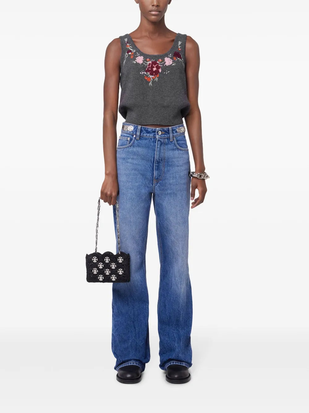 Embroidered Tank Top