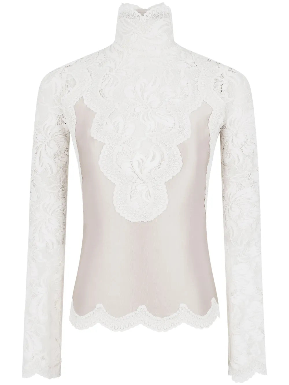 Long-Sleeve Lace Top
