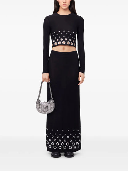 Eyelet Crop Top