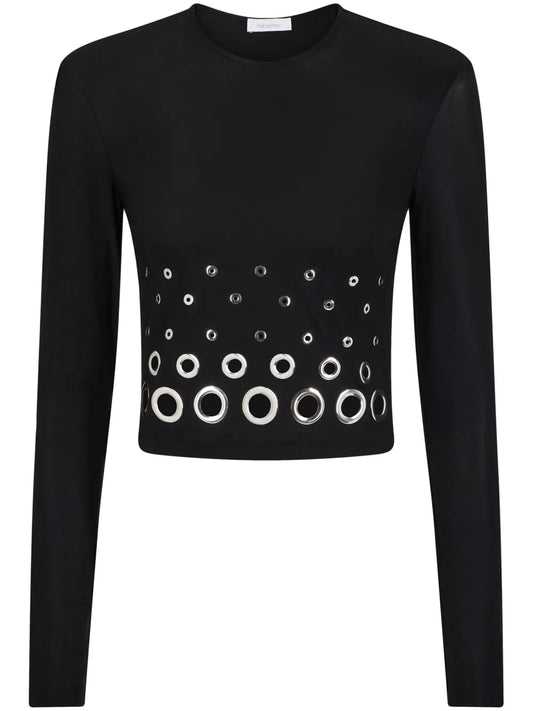 Eyelet Crop Top