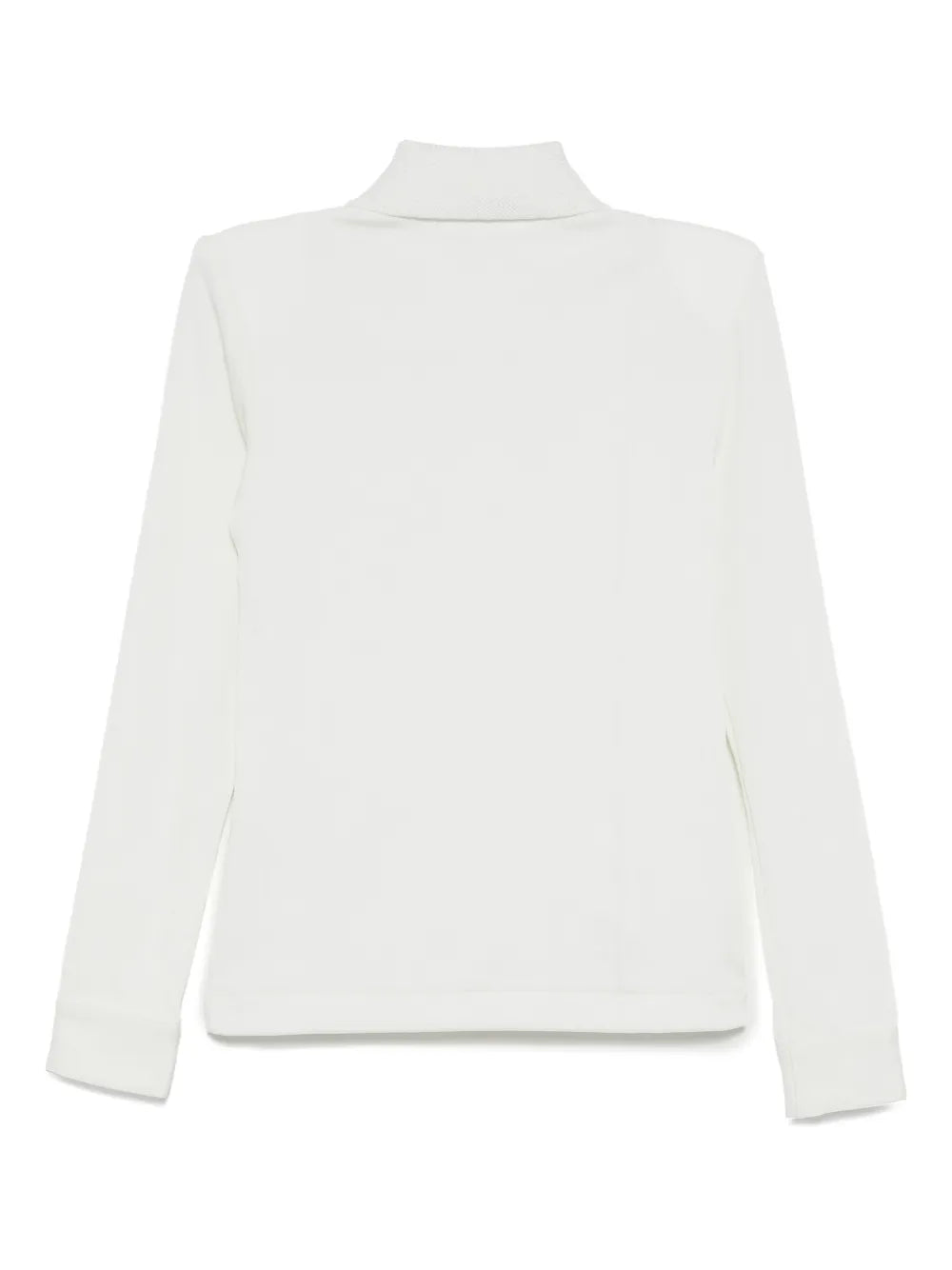 Glossy Contrasting-Collar Polo Shirt