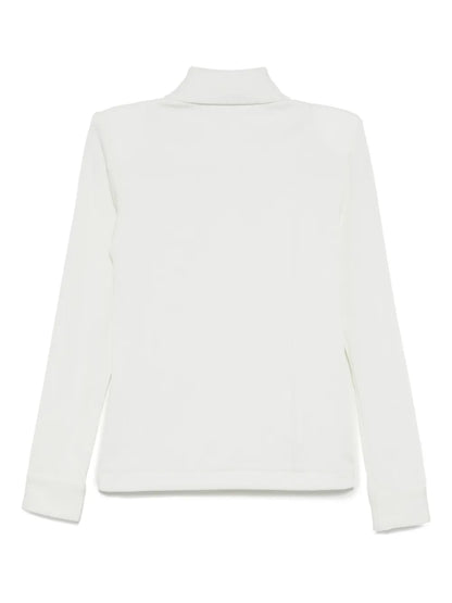 Glossy Contrasting-Collar Polo Shirt