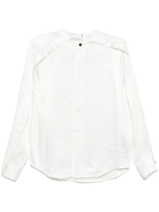 Wrinkle Satin Blouse