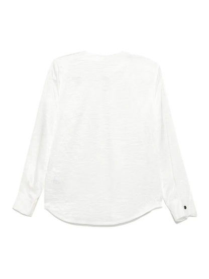Wrinkle Satin Blouse