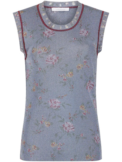 Floral-Print Tank Top