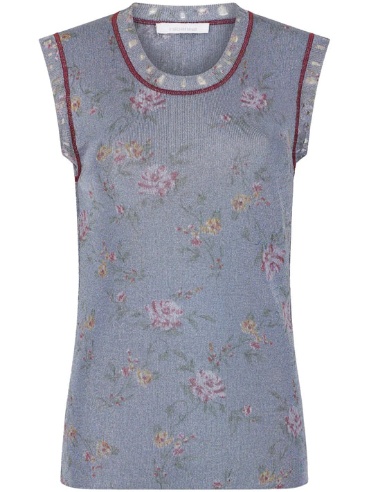 Floral-Print Tank Top
