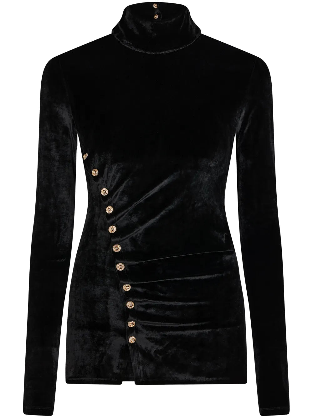 Draped Velvet Top