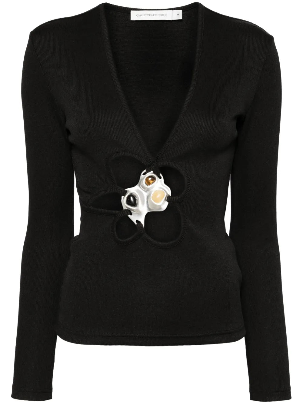 Trio-Stone Long-Sleeved Top