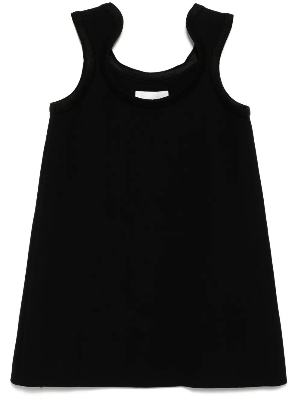 Curve Ribbed Wool Mini Dress